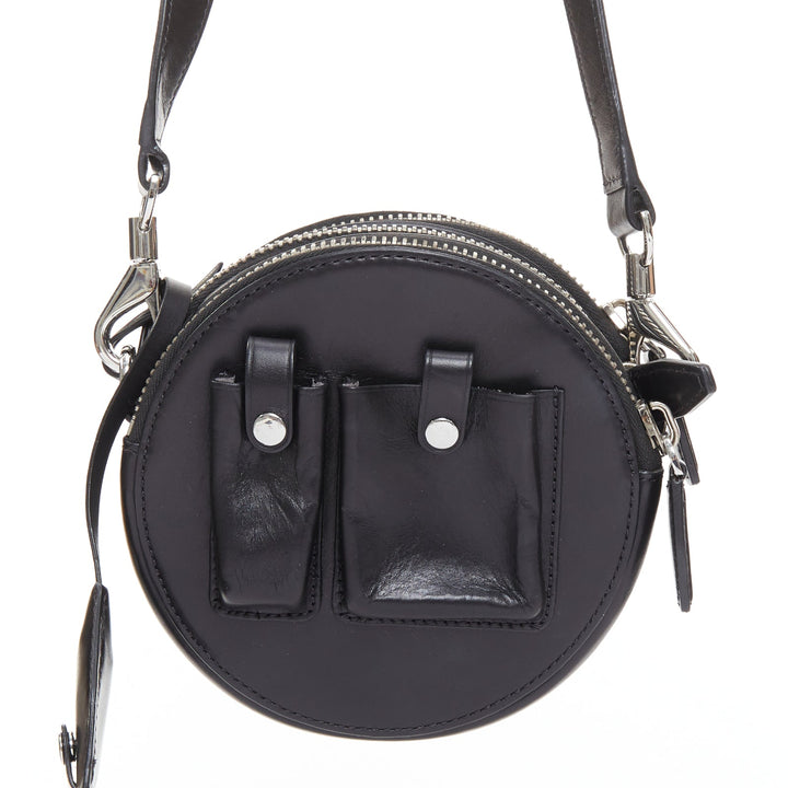 ALEXANDER WANG Runway Canteen black circle multi pocket crossbody bag