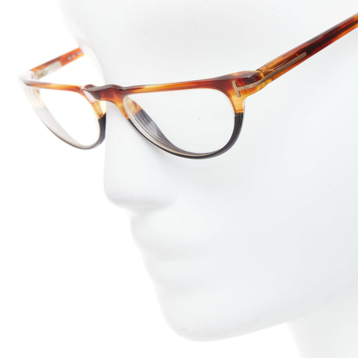 TOM FORD TF5117 brown tortoise half sphere prescription reading glasses