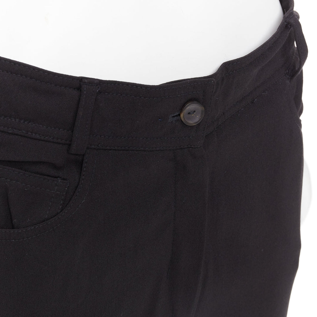 GUCCI Tom Ford mid waist topstitched pockets minimal flare pants IT40 S