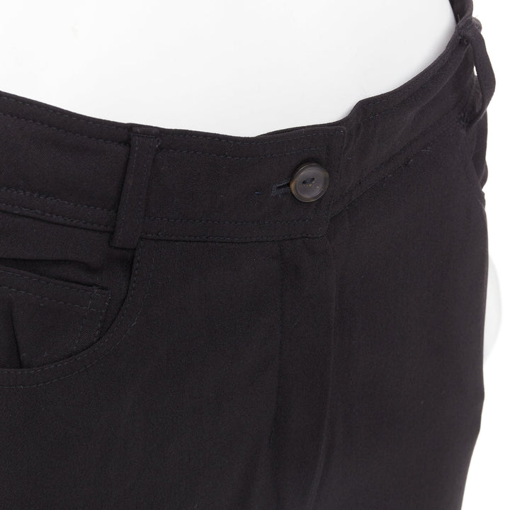 GUCCI Tom Ford mid waist topstitched pockets minimal flare pants IT40 S