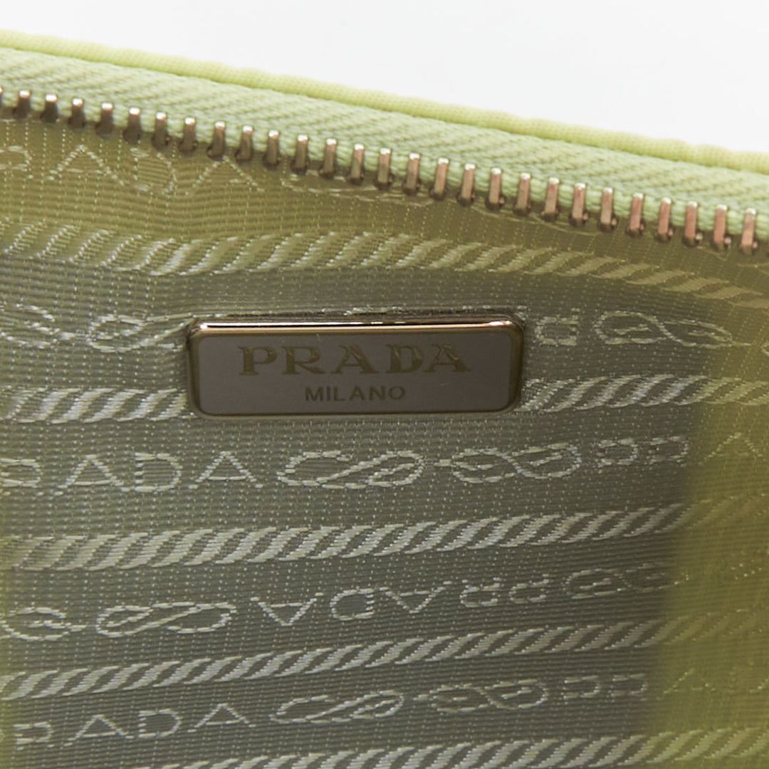 PRADA Re-edition 2005 Re-nylon Trio mint green nylon crossbody bag