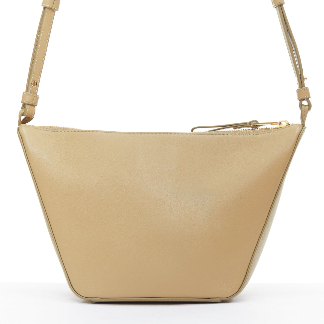 LOEWE Mini Hammock Hobo taupe soft leather anagram mini crossbody bag