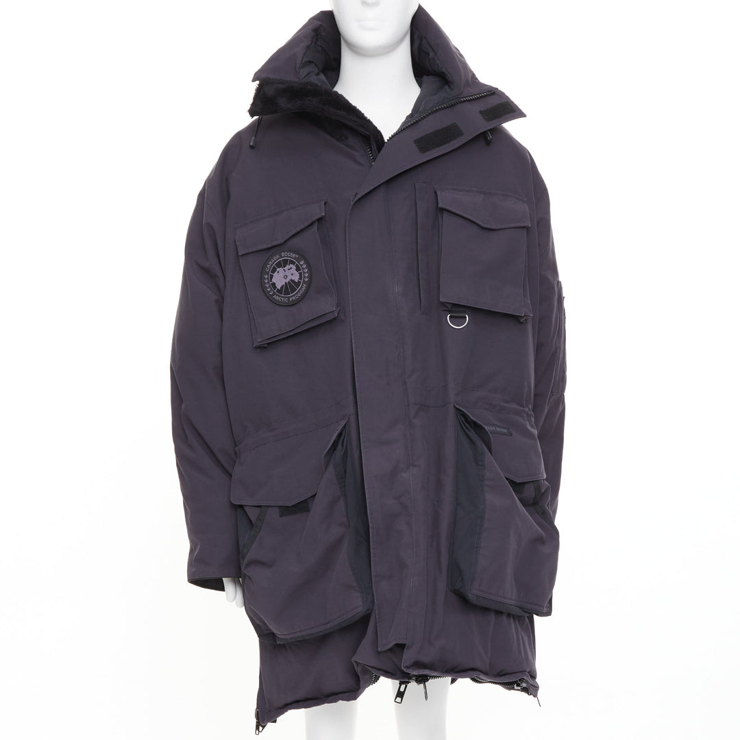 VETEMENTS CANADA GOOSE 2017 runway oversized Snow Mantra utility parka jacket OS