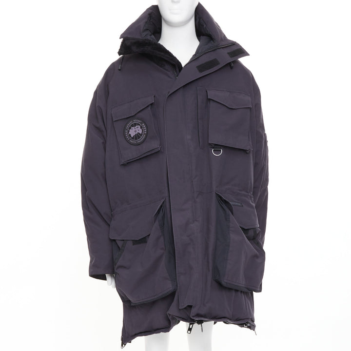 VETEMENTS CANADA GOOSE 2017 runway oversized Snow Mantra utility parka jacket OS