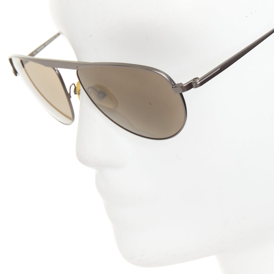 TOM FORD 2008 TF108 James Bond 007 gunmetal brown aviator sunglasses