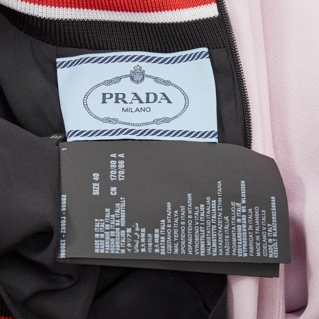 rare PRADA 2014 Runway Jeanne Detallante graphic face portrait wool dress IT40 S