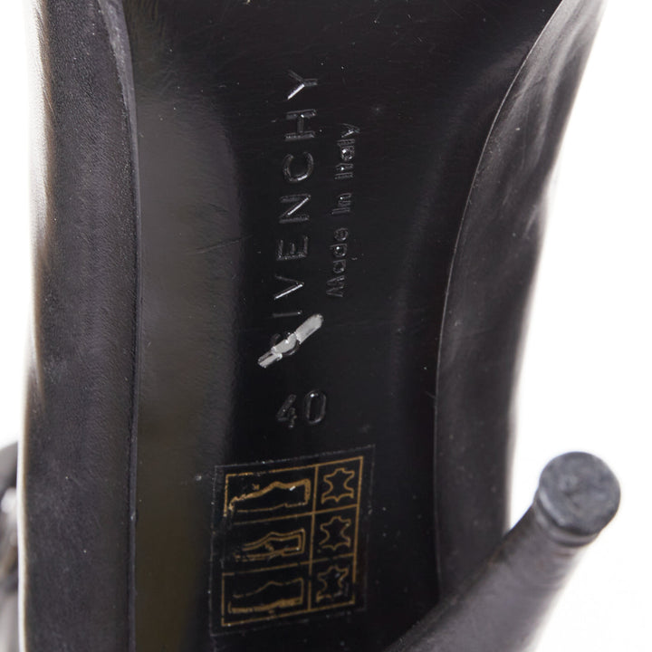 GIVENCHY Runway black corset laced up gladiator ankle boots EU40
