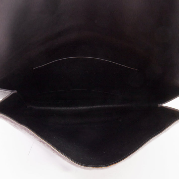PROENZA SCHOULER 2013 Runway Lunch lilac purple shearling envelop clutch bag