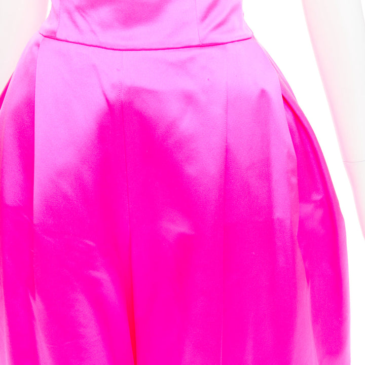 ALEXANDRE VAUTHIER SS2021 pink high waisted tulle structured puffy harem pants