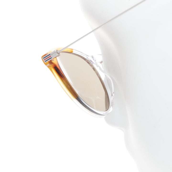 GUCCI GG1048S clear brown ombre frames squoval sunglasses