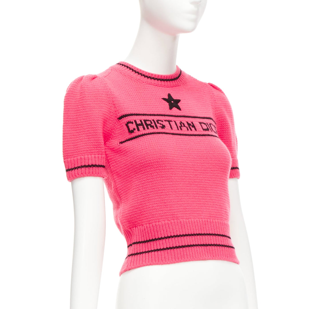Crew Neck Dior Pullover Frauen Crew Neck Dior Jumper Pink Logo