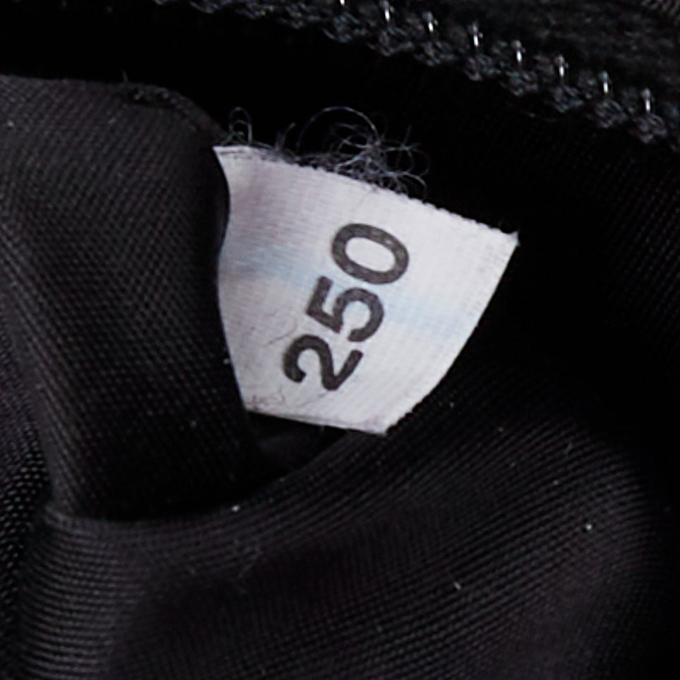 PRADA Tessuto Montagna grey nylon brown leather trim logo belt bag