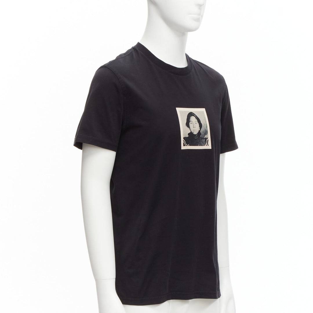 Male mannequin wearing Givenchy by Riccardo Tisci Black Cotton Men T-Shirt in Size EUM | Available at JHROP