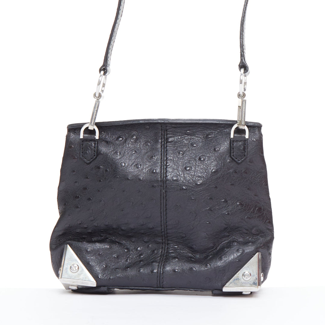 ALEXANDER WANG Marion Prisma black leather silver hardware crossbody bag