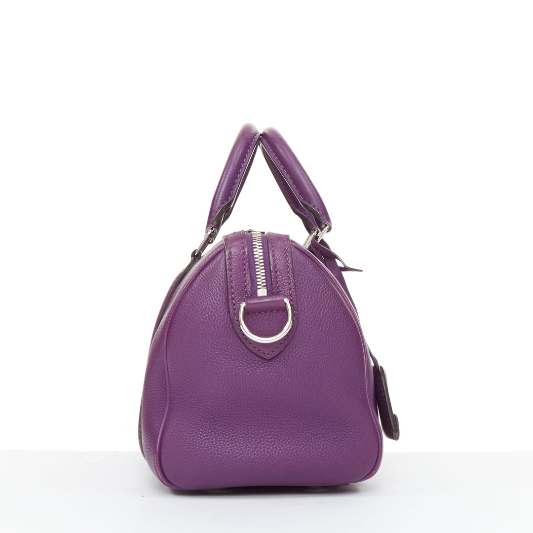 LOUIS VUITTON Sofia Coppola SC Bag BB violet purple calfskin leather satchel bag