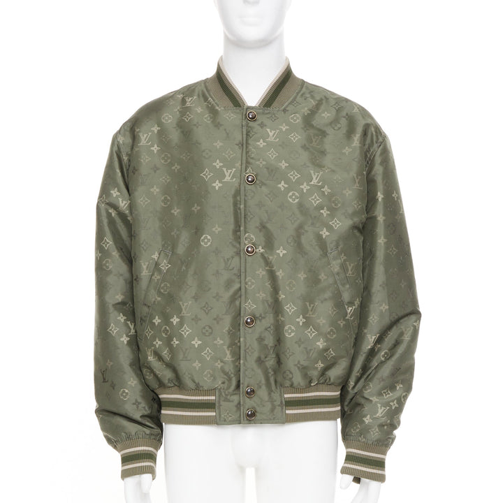 LOUIS VUITTON SS2024 Monogram Bomber technical jacquard bomber jacket FR52 XL