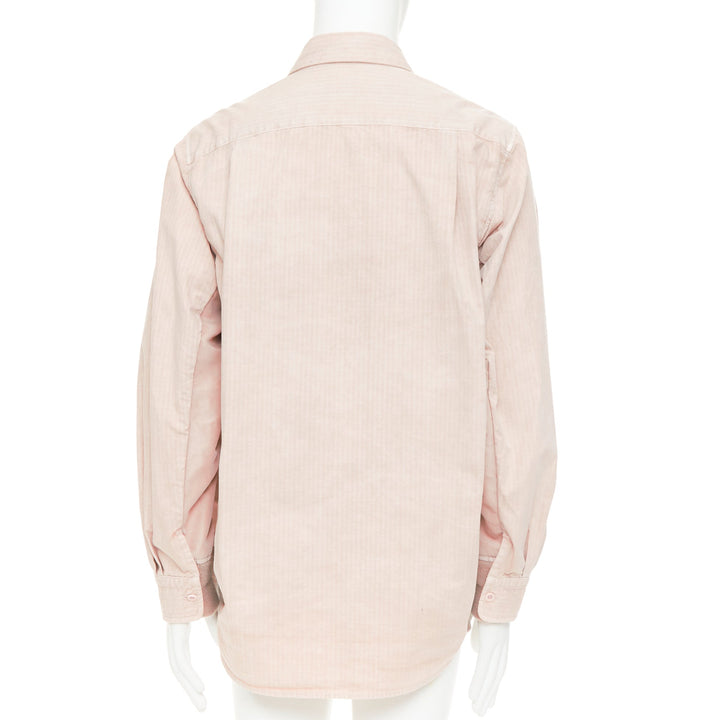 SACAI 2024 dirty pink garment dye ripstop nylon twill bomber shirt hybrid JP3 L