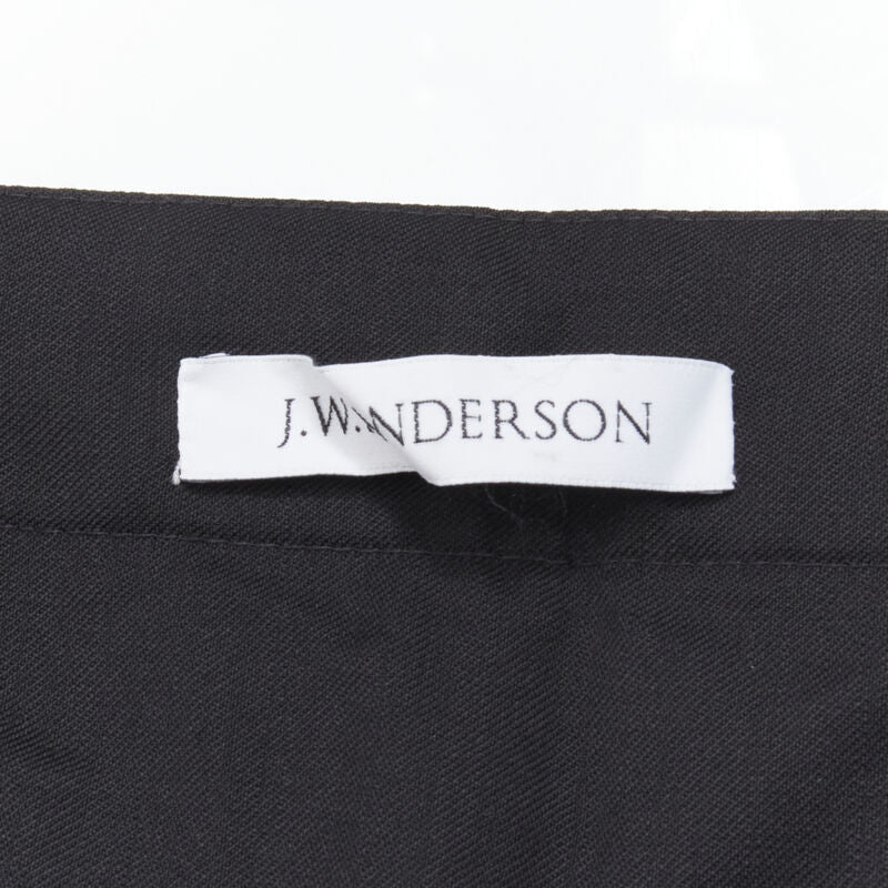 JW ANDERSON decorative double gold button back wide leg trousers pants S