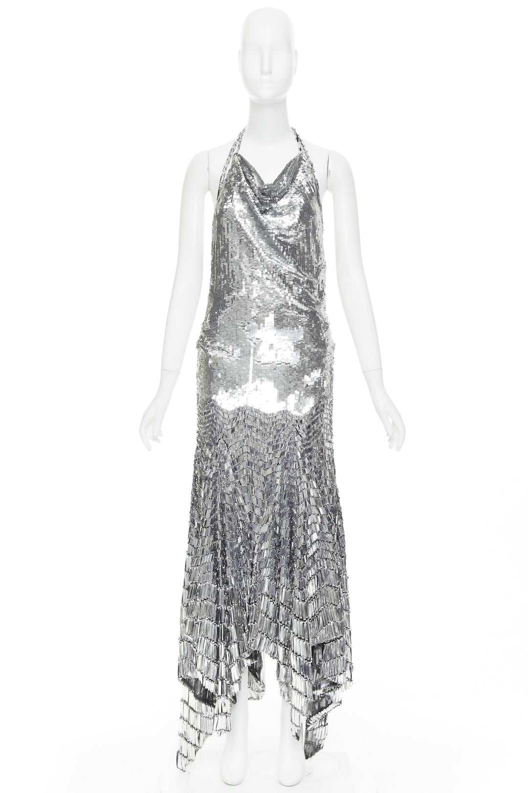 rare ALEXANDRE VAUTHIER COUTURE SS2022 Runway Lesage gradient paillettes gown