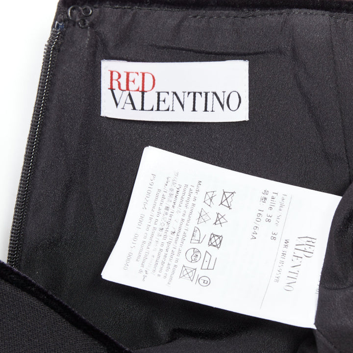 RED VALENTINO black ruffle hem skort shortsIT38 XS