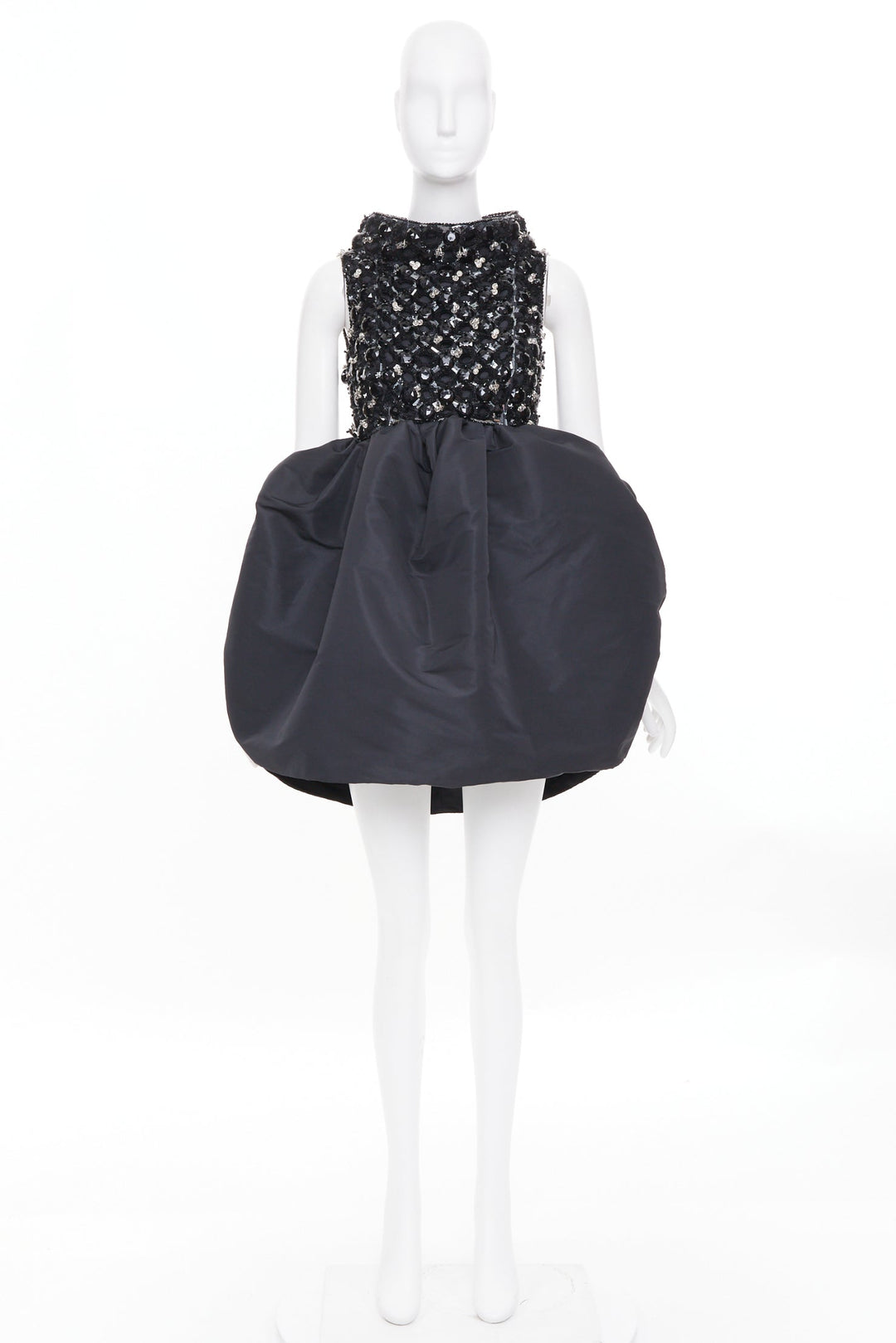ALEXANDRE VAUTHIER COUTURE SS2025 Runway embellished bateau bubble dress FR36 S
