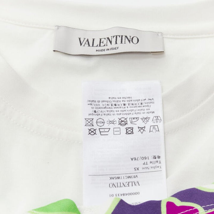 Female mannequin wearing Valentino by Pier Paolo Piccioli White Feels like cotton Women T-Shirt in Size ITXS | Available at JHROP