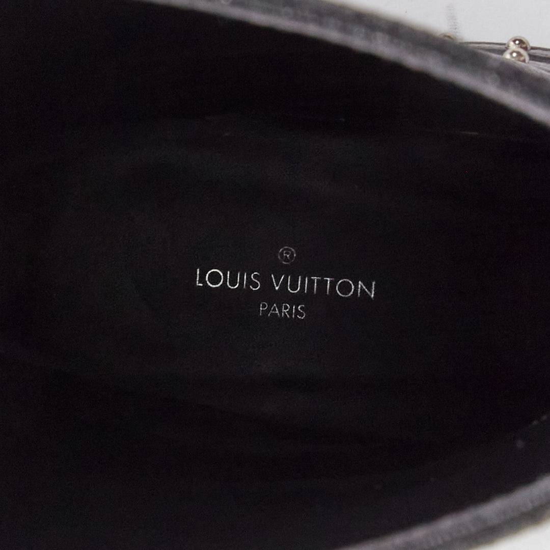 LOUIS VUITTON LV monogram top strap pull on motorcycle boots EU37