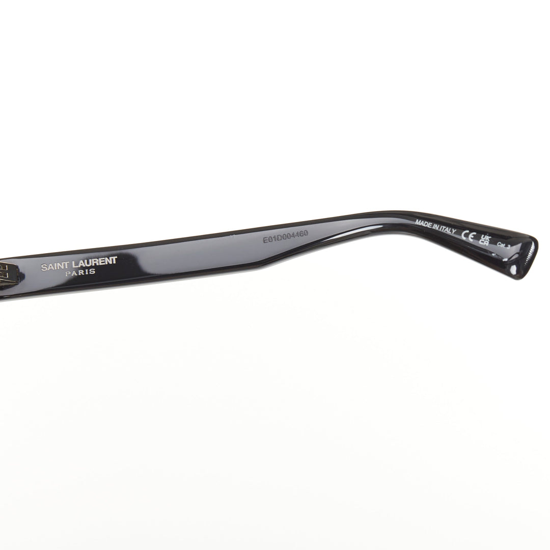 SAINT LAURENT 2022 SL558 black bold square glossy acetate sunglasses shades