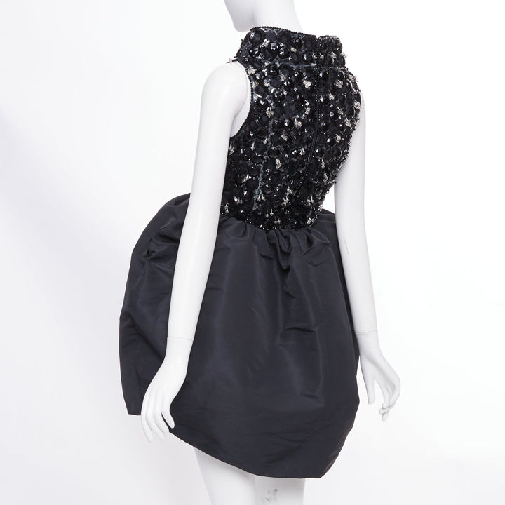 ALEXANDRE VAUTHIER COUTURE SS2025 Runway embellished bateau bubble dress FR36 S