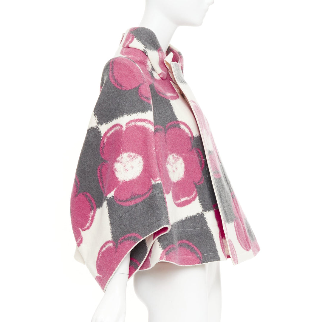 COMME DES GARCONS 2012 Runway 2D Flat Packed Paper Dolls floral checkered coat S