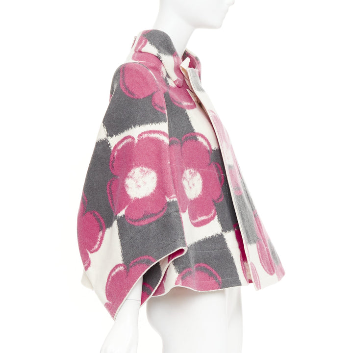 COMME DES GARCONS 2012 Runway 2D Flat Packed Paper Dolls floral checkered coat S