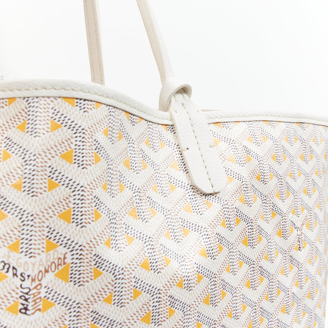 GOYARD Saint Louis GM Limited Reversible white canvas monogram tote bag