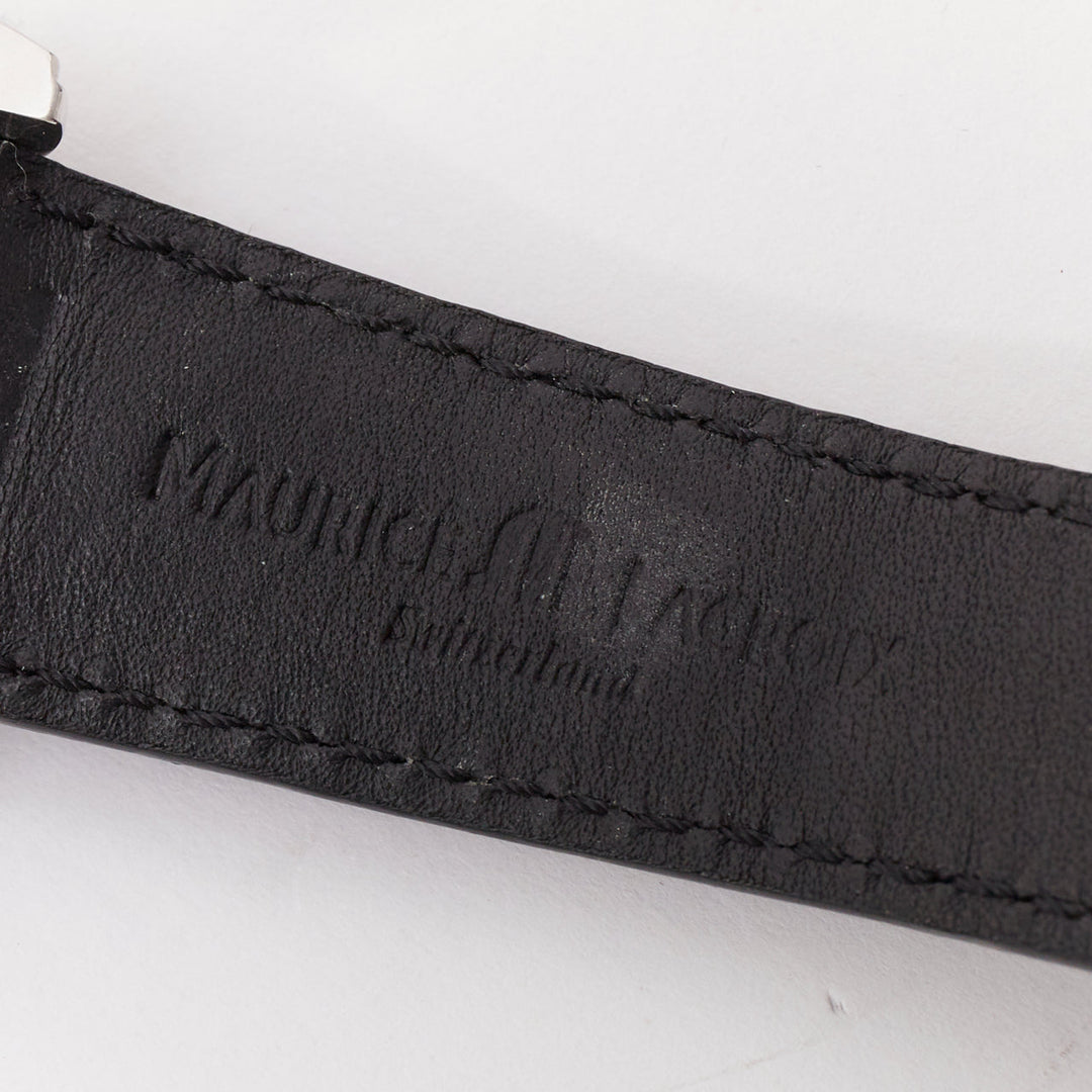 MAURICE LACROIX Pontos XL Rectangulaire Day Date steel black dial watch