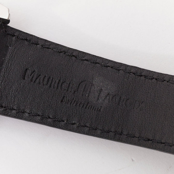 MAURICE LACROIX Pontos XL Rectangulaire Day Date steel black dial watch