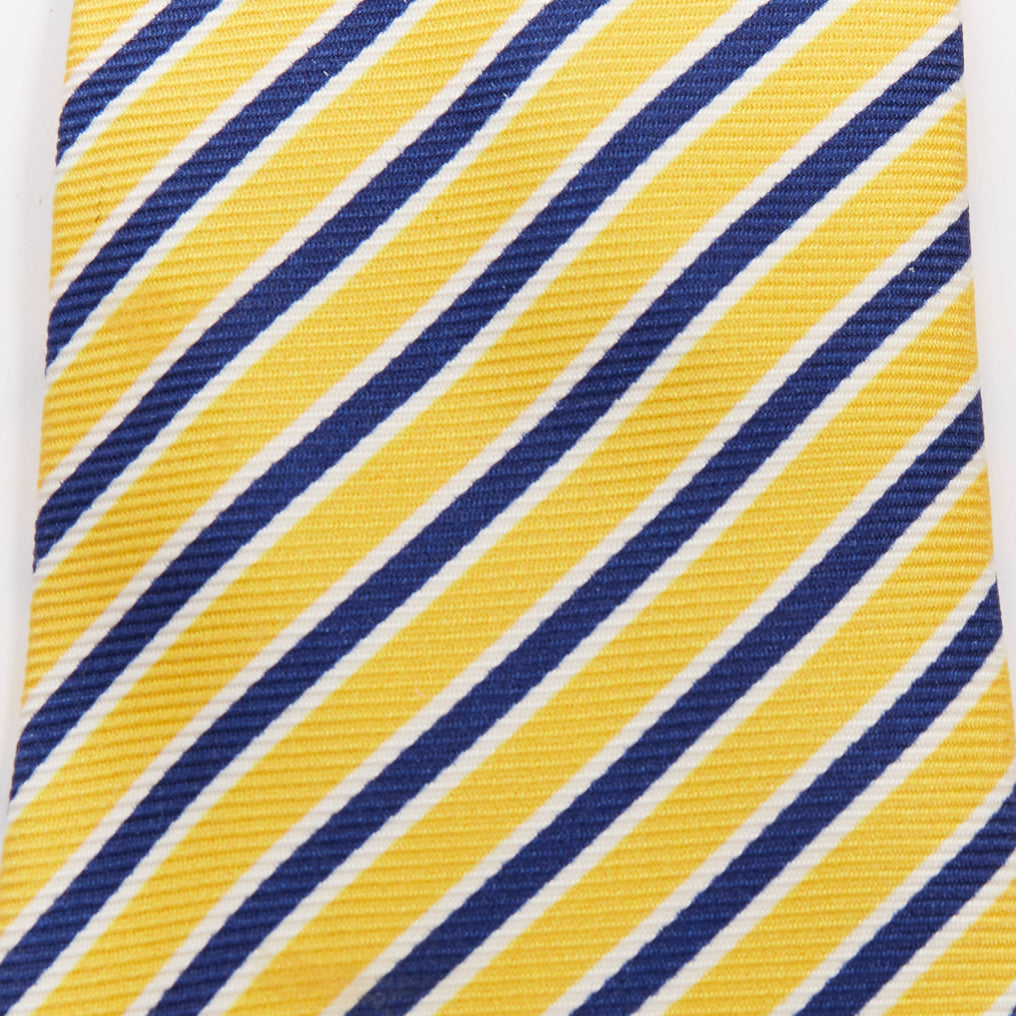 KITON NAPOLI Set of 4 100% silk green pink yellow purple  diagonal stripes tie