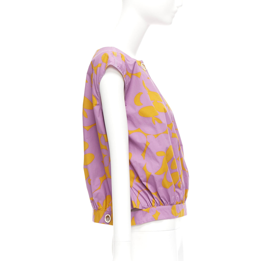 Female mannequin wearing Marni Yellow Cotton Women Top in Size IT38 | Available at JHROP