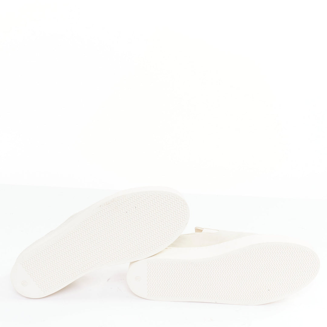 THE ROW Marie H light grey canvas classic platform skate sneaker slip on EU38