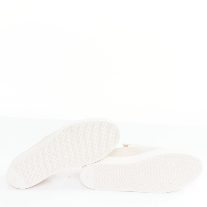 THE ROW Marie H light grey canvas classic platform skate sneaker slip on EU38