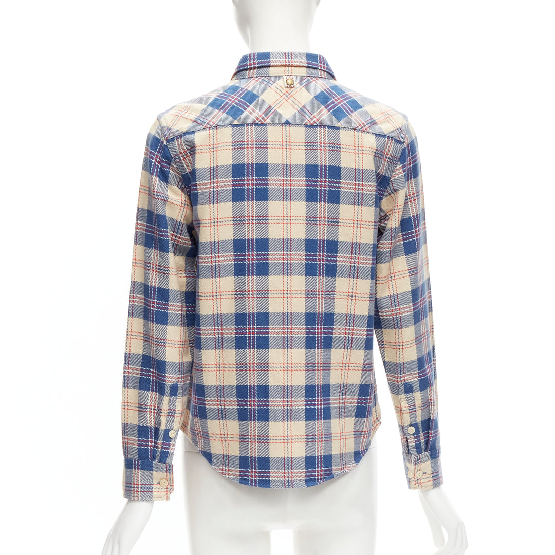 Female mannequin wearing Visvim Blue Cotton Women Top in Size  0 | Available at JHROP