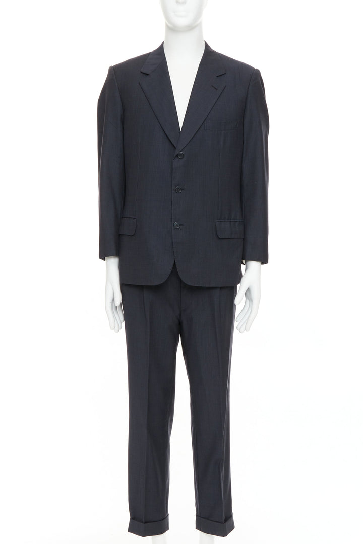 BRIONI Cesare navy pinstripe wool blazer suit set IT52 XL
