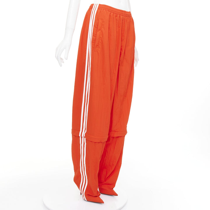 rare BALENCIAGA ADIDAS Demna 2022 Runway Pantashoe Jogginghose red heels EU38