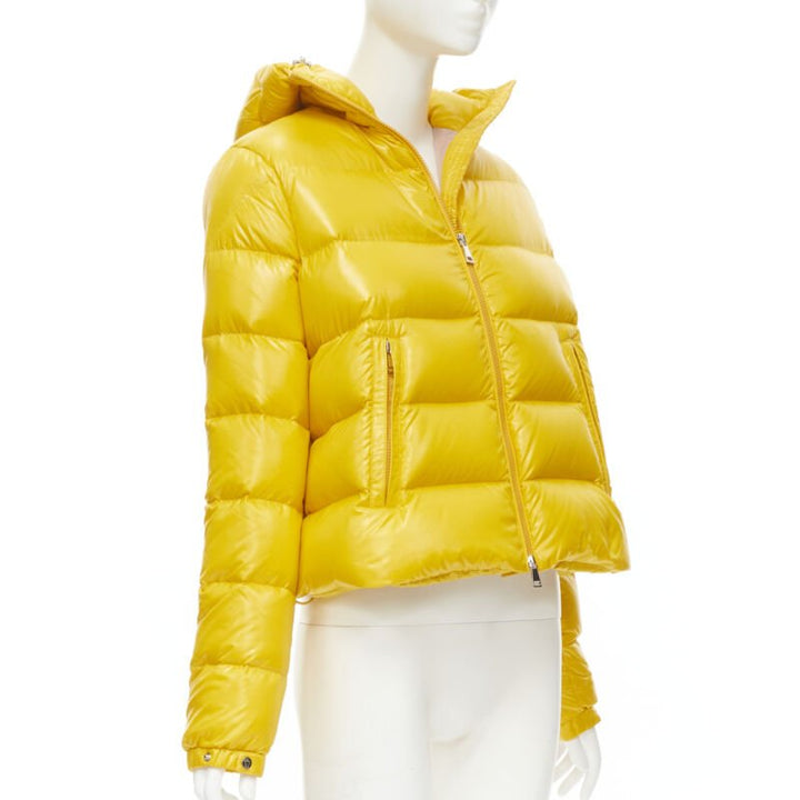 MONCLER GENIUS Pierpaolo Piccioli yellow pure goose down padded puffer US0 XS