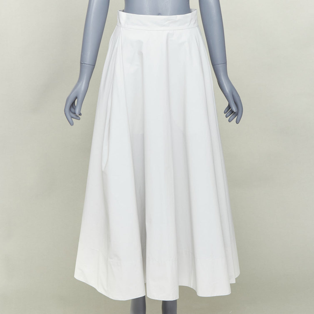 REMAIN Wind Chime light grey organic cotton oversized shirt skirt set FR36 S