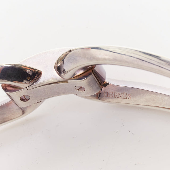 HERMES Infinity Choker Collier Infini 925 Silver twisted loop torque choker