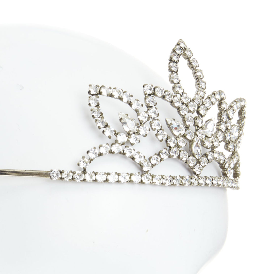 rare SAINT LAURENT Hedi Slimane 2016 Runway Grunge Punk crystal tiara crown