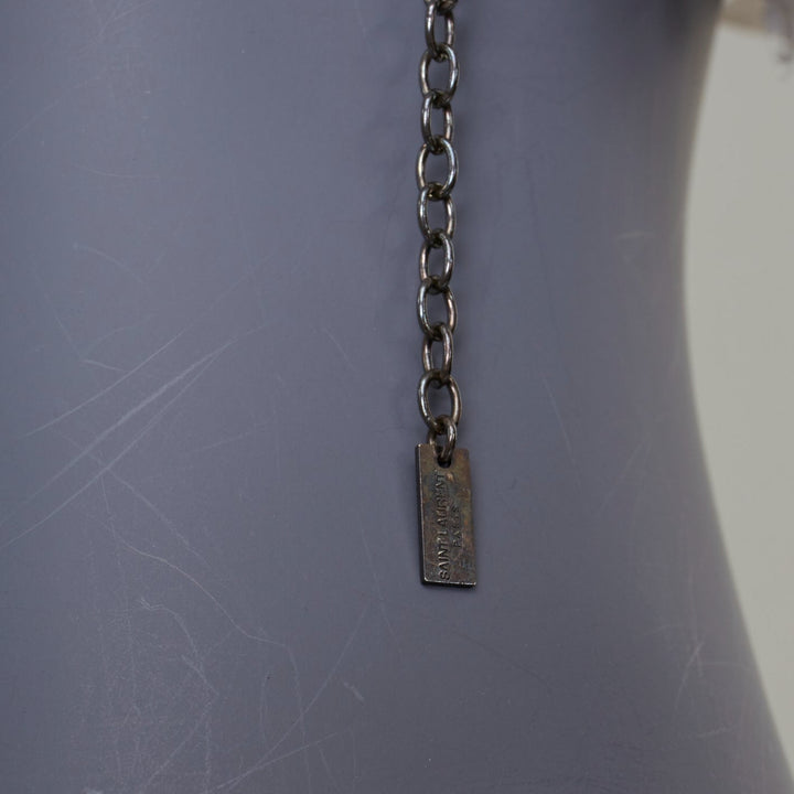 rare SAINT LAURENT 2023 Runway Bohemian Bridal rose bud silk voile headband