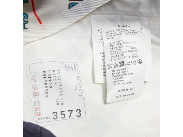 SACAI 2018 Vector Stasis graphic print side zip waistband pencil skirt JP1 S