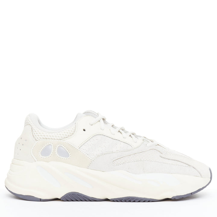 YEEZY Boost 700 Analog cream leather mesh patchwork dad sneakers