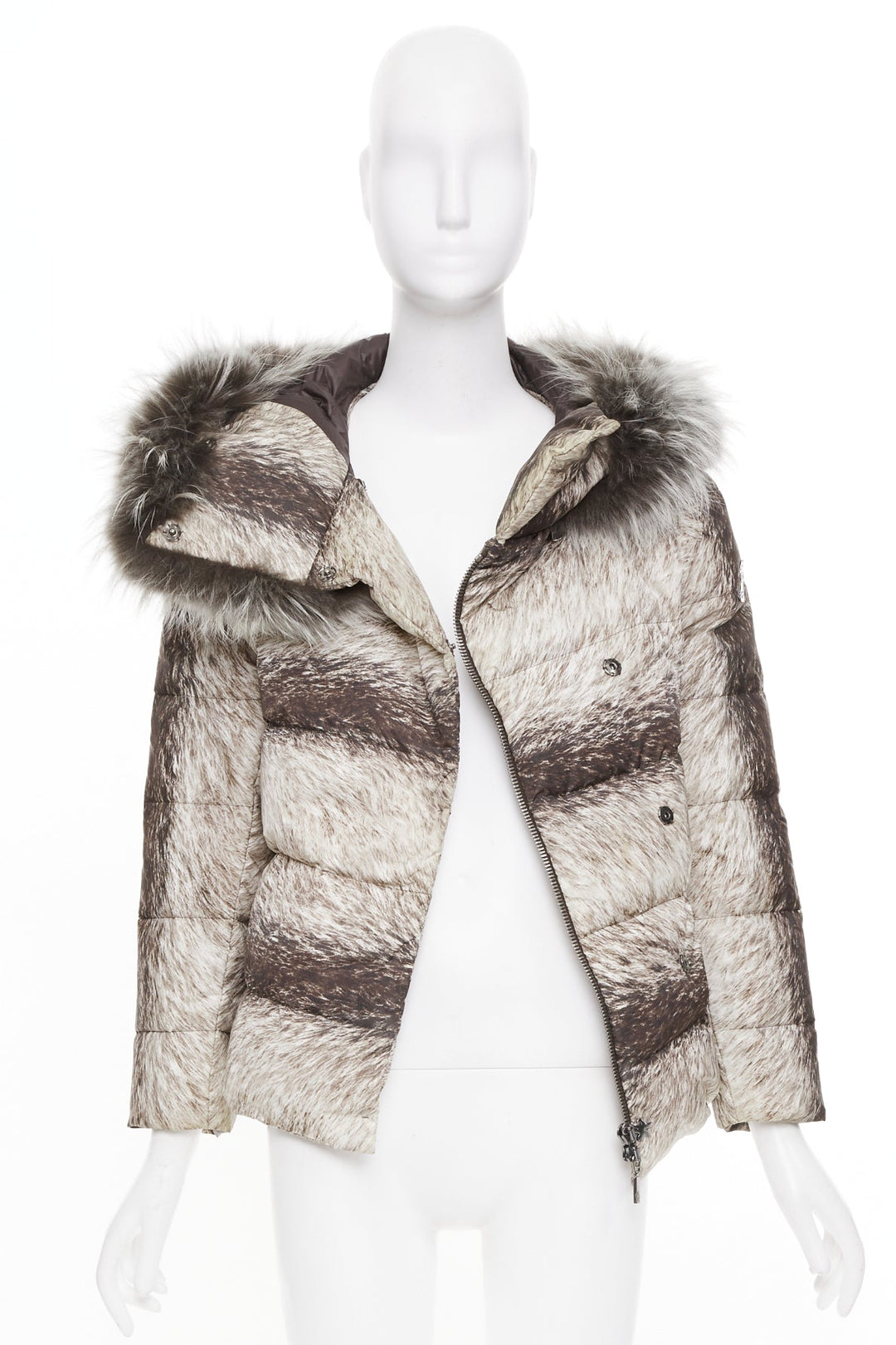 MONCLER Gamme Rouge Piumino Nuovo Lian print down feather puffer jacket US0 XS