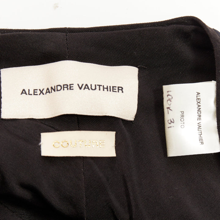 ALEXANDRE VAUTHIER COUTURE SS2025 Runway black sequin stretch legging pants